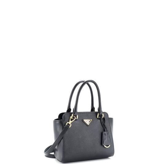 Prada Convertible Tote Saffiano with Soft Calf Mini