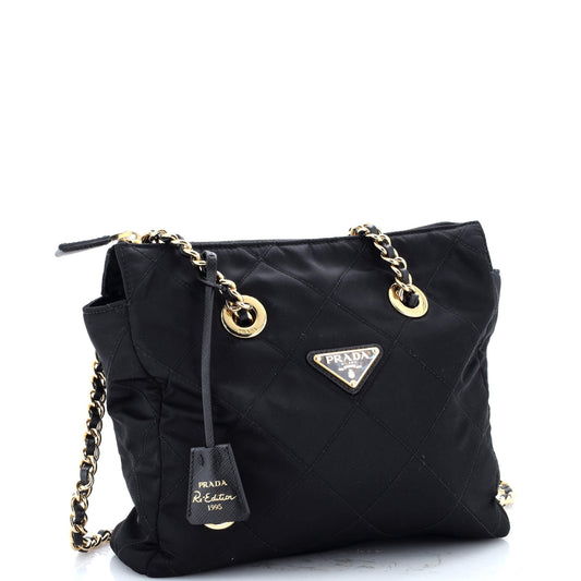 Prada Re-Edition 1995 Chain Tote Quilted Re-Nylon Small