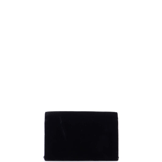 サンローラン クラシック モノグラム タッセル チェーンウォレット ベルベット