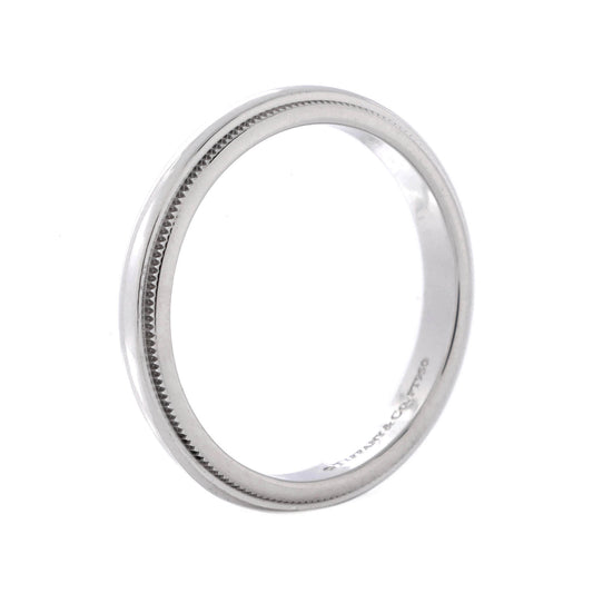 ティファニー クラシック ミルグレイン バンドリング プラチナ 3mm