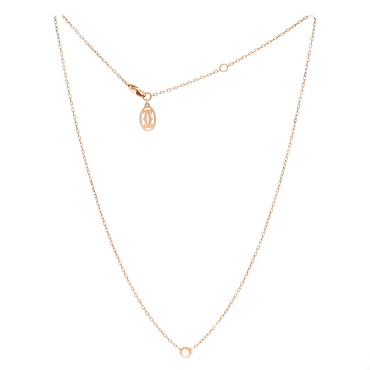 カルティエ カルティエ ダムール ペンダントネックレス 18Kローズゴールド ダイヤモンド スモール