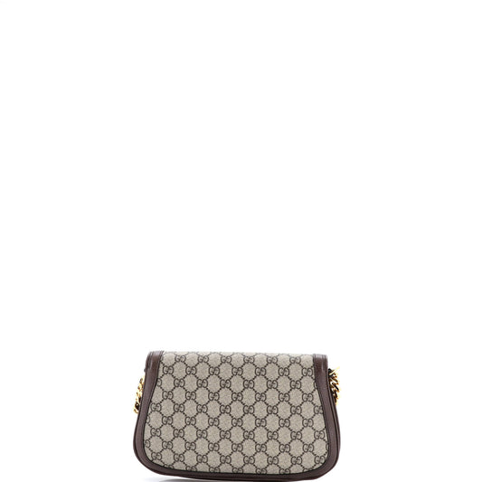 グッチ ブロンディ NM チェーンフラップバッグ GGコーティングキャンバス スモール