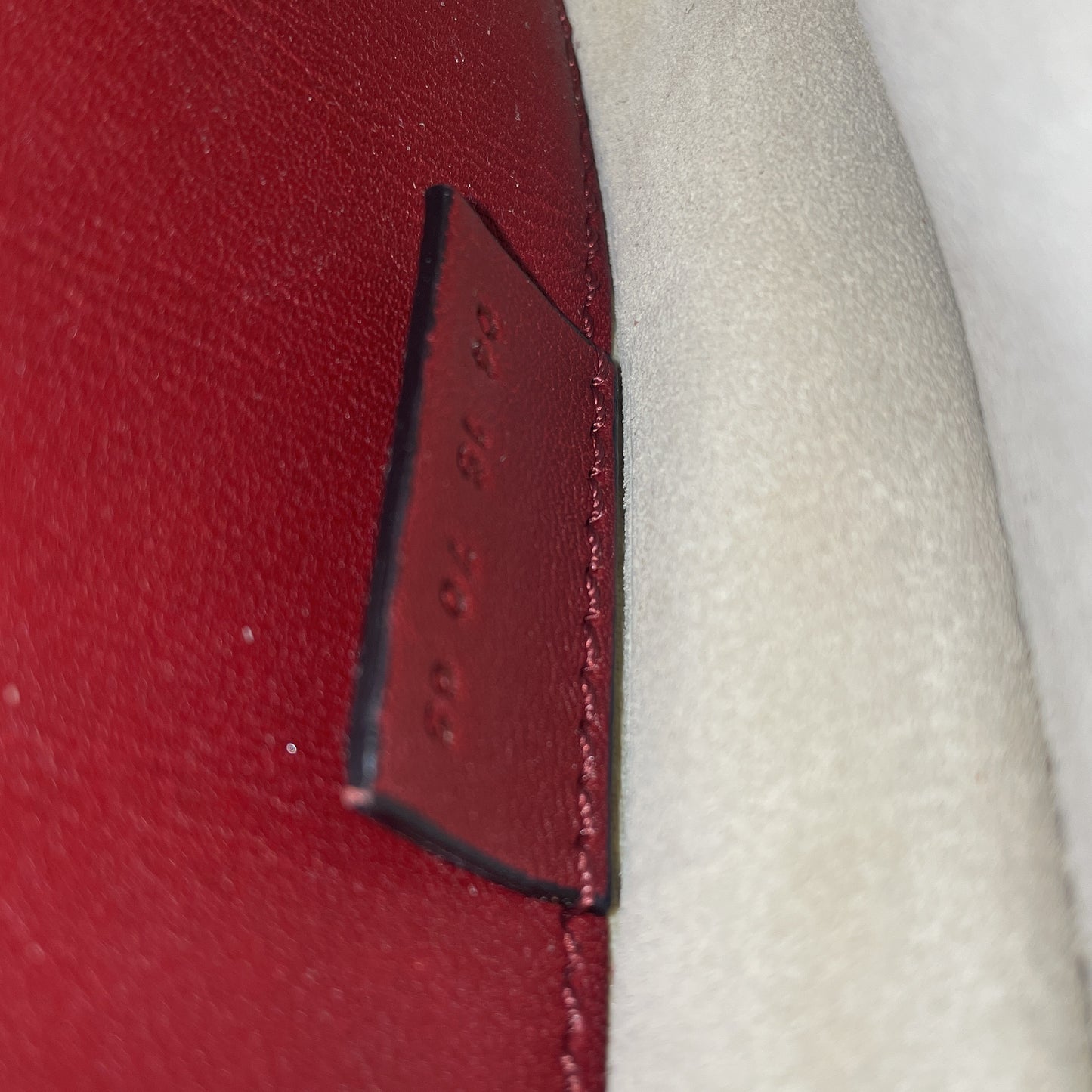 Chloe Hudson small whipstitch leather handbag