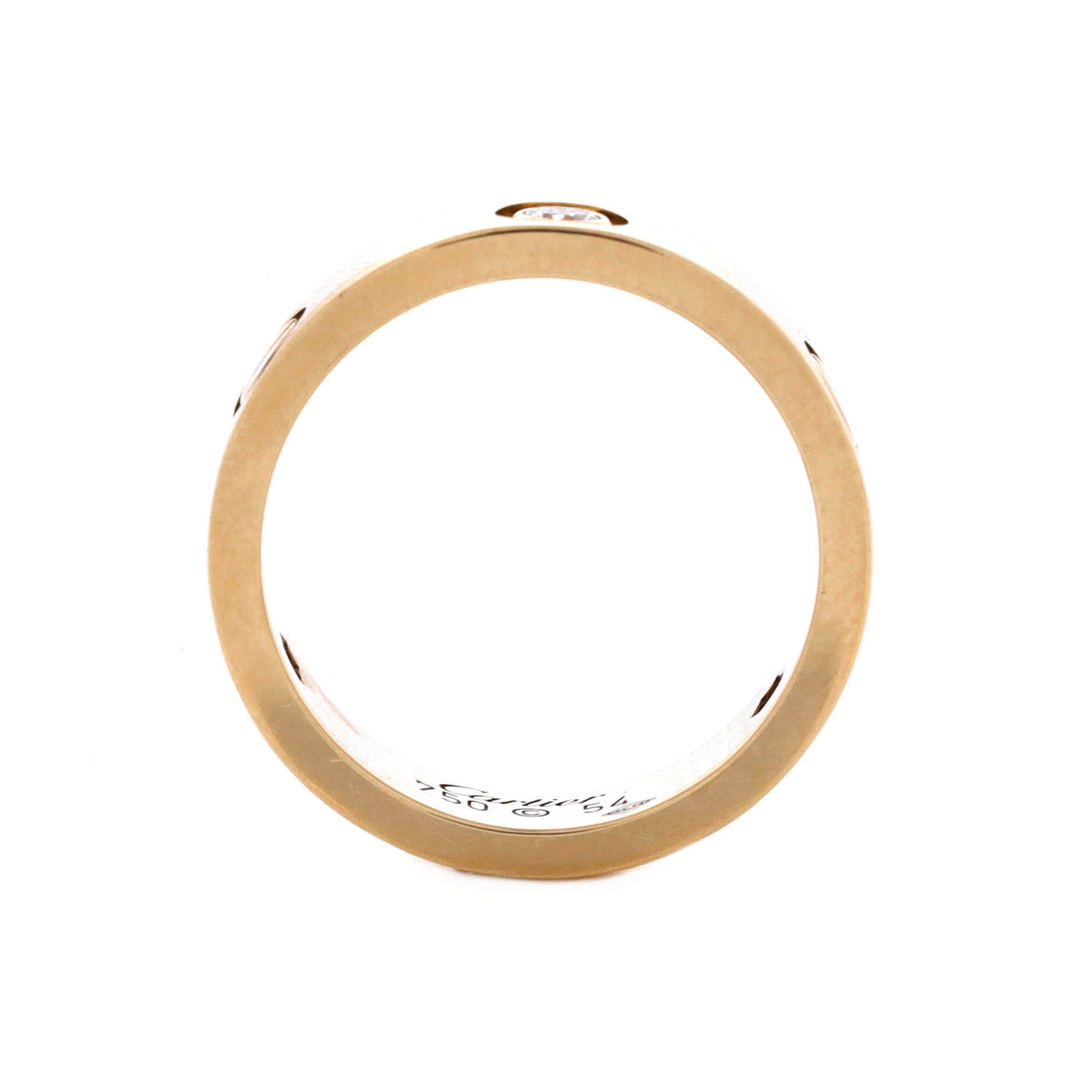 カルティエ ラブ 3ダイヤモンド バンドリング 18Kイエローゴールド(ダイヤモンド付き)