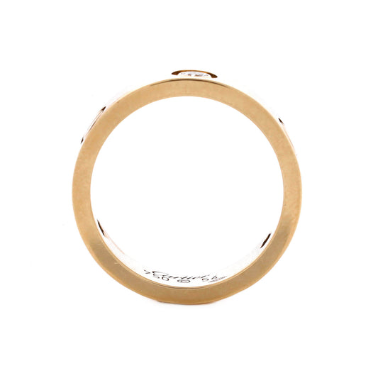 カルティエ ラブ 3ダイヤモンド バンドリング 18Kイエローゴールド(ダイヤモンド付き)