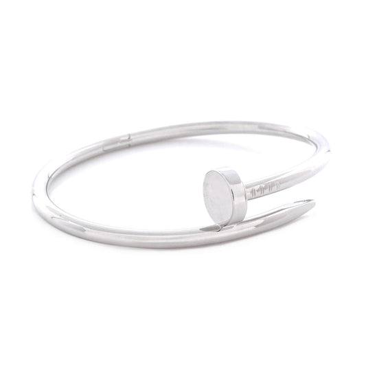 カルティエ ジュスト アン クル ブレスレット 18K ホワイト ゴールド クラシック