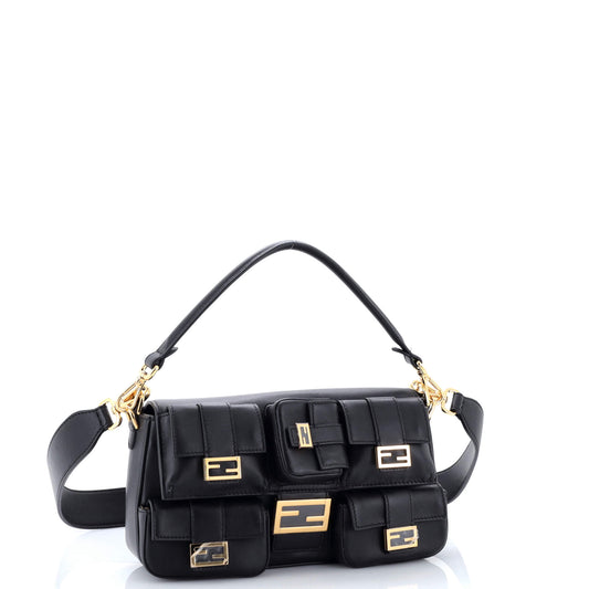 Fendi Multi-Pocket Baguette Bag in Leather