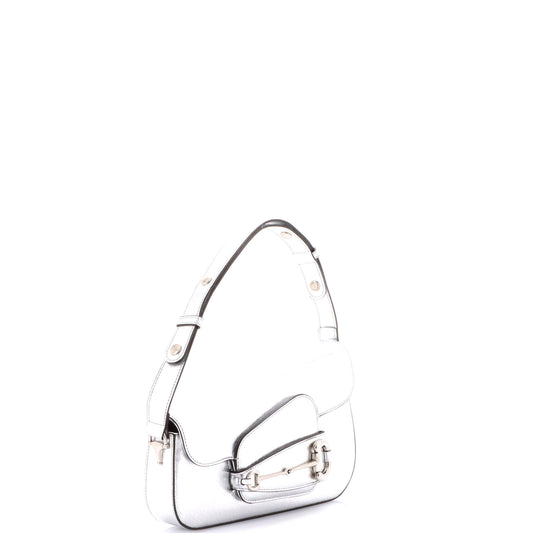 Gucci Horsebit 1955 Asymmetrical Leather Shoulder Bag, Small