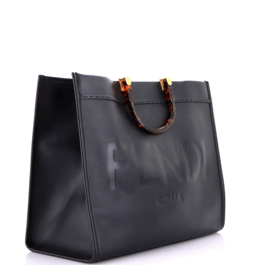 Fendi Sunshine Shopper Tote Leather Large