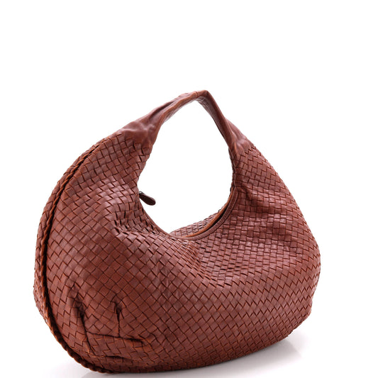 Bottega Veneta Very Hobo Bag in Intrecciato and Nappa, Large