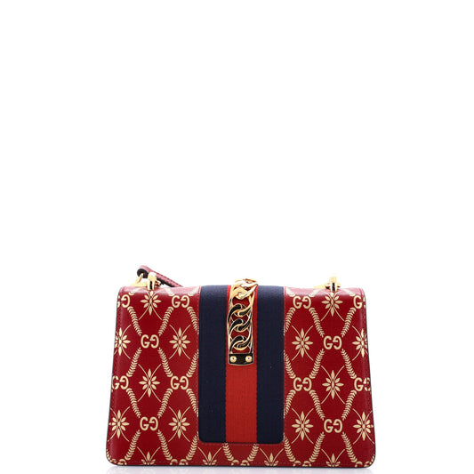 Gucci Sylvie small shoulder bag in printed leather