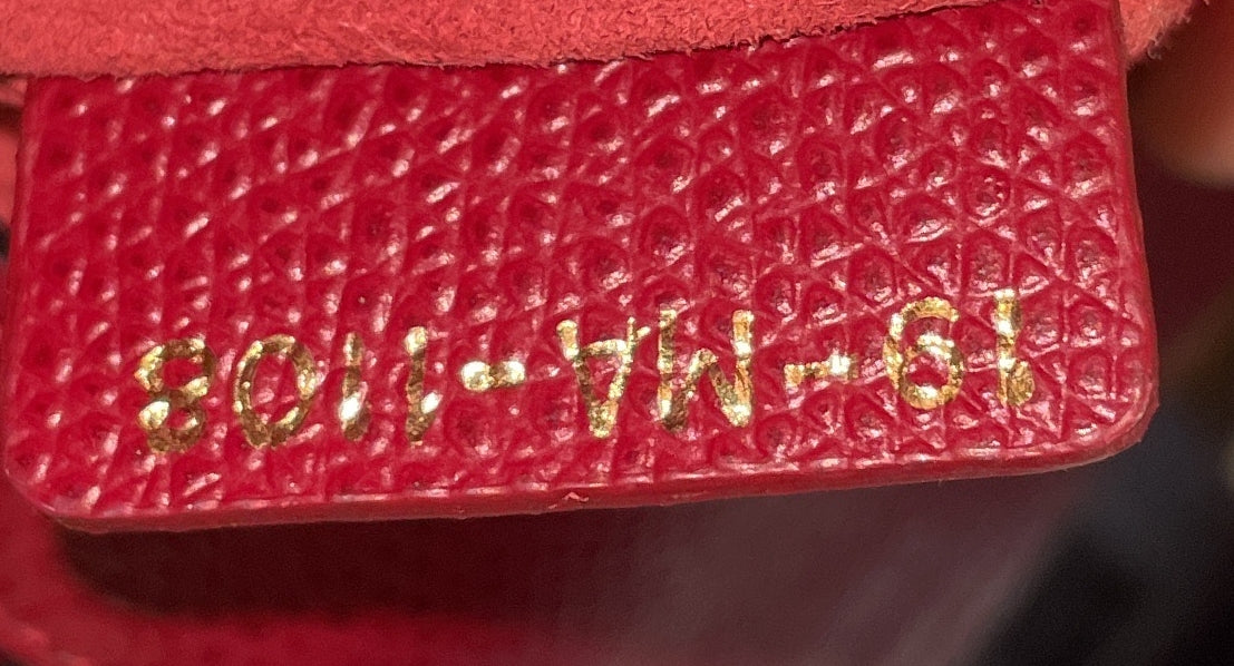 Christian Dior Saddle Leather Mini Handbag