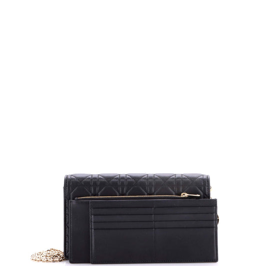 Christian Dior Lady Dior Chain Pouch Cannage Quilted Lambskin