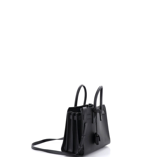 Saint Laurent Sac de Jour Leather Baby Bag