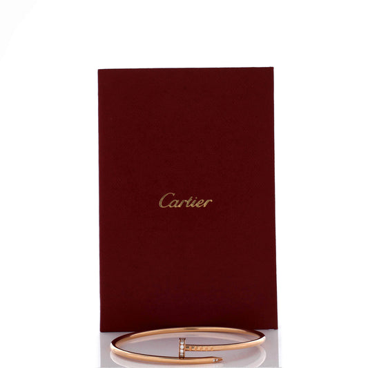 カルティエ ジュスト アン クル ブレスレット 18K ローズゴールド ダイヤモンド スモール