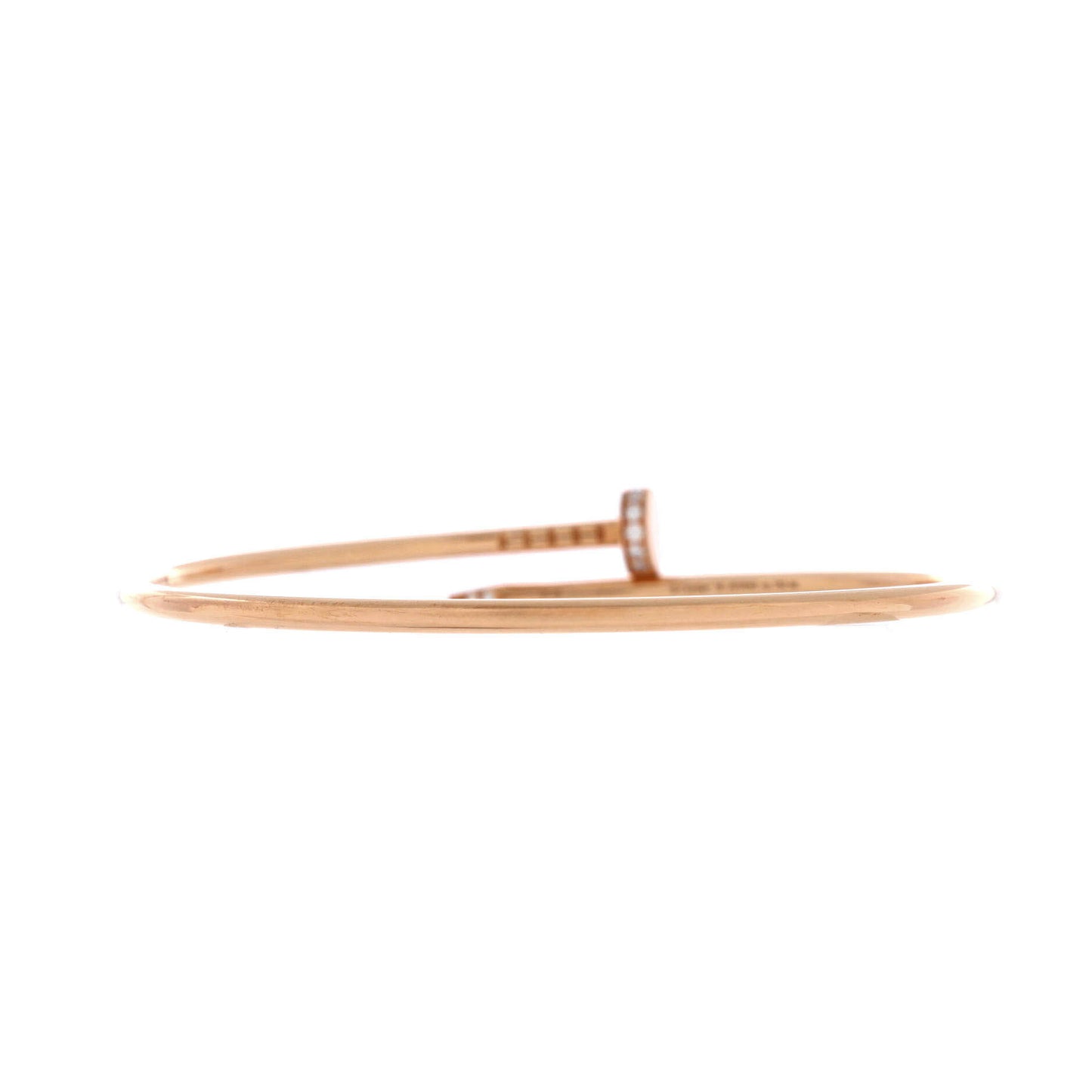 カルティエ ジュスト アン クル ブレスレット 18K ローズゴールド ダイヤモンド スモール