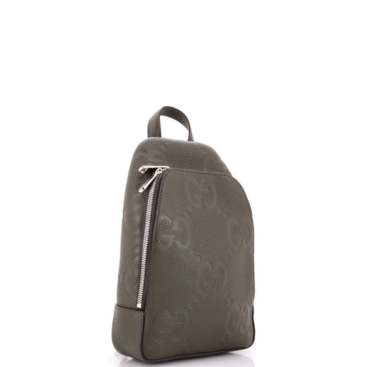 Gucci Jumbo Sling Bag in GG-embossed leather