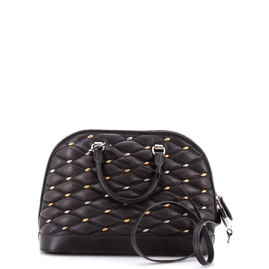 Louis Vuitton Alma Handbag in Studded Malletage Leather, PM