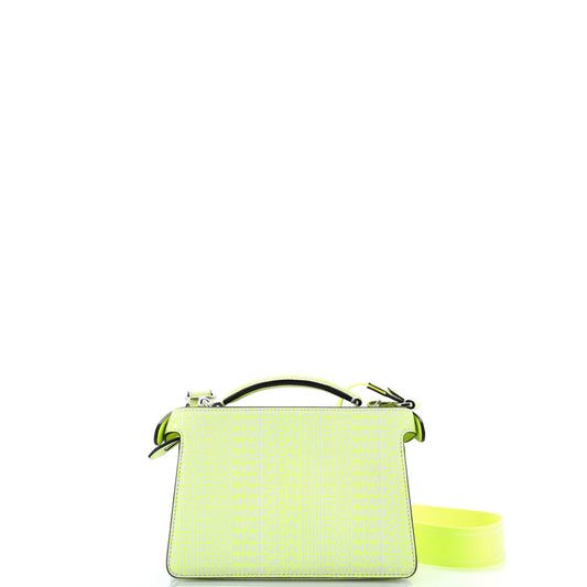 Fendi x Marc Jacobs Peekaboo I See You X-Cross Bag in Embossed Leather with Printed Logo