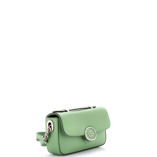 Gucci Petit GG Flap Shoulder Bag in Leather (Mini)