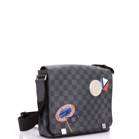 Louis Vuitton District Messenger Bag Limited Edition Damier Graphite LV League PM