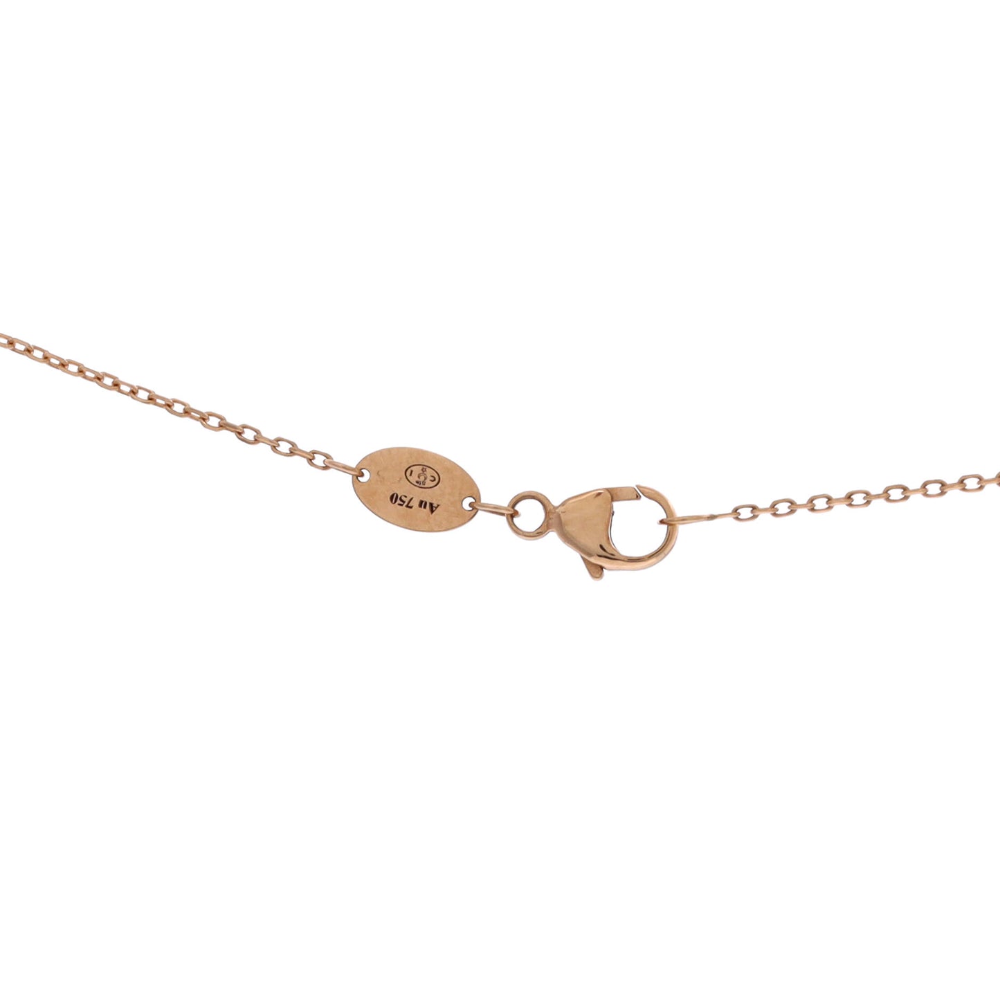 Chaumet Joux de Liens pendant necklace in 18K rose gold with diamonds and lacquer