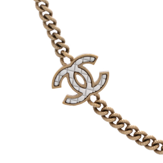 シャネル キルティング CCステーション チェーン ロングネックレス メタル