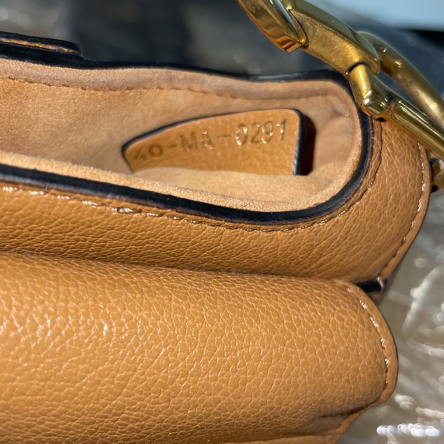 Christian Dior Saddle Handbag with Strap, Leather, Micro