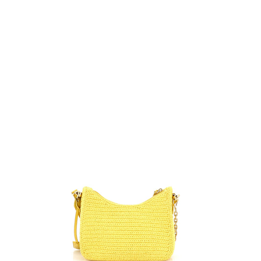 Prada Re-Edition 2005 Small Raffia Shoulder Bag
