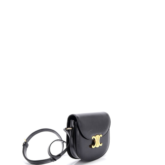 Celine Triomphe Bezas Claire Flap Bag in Leather