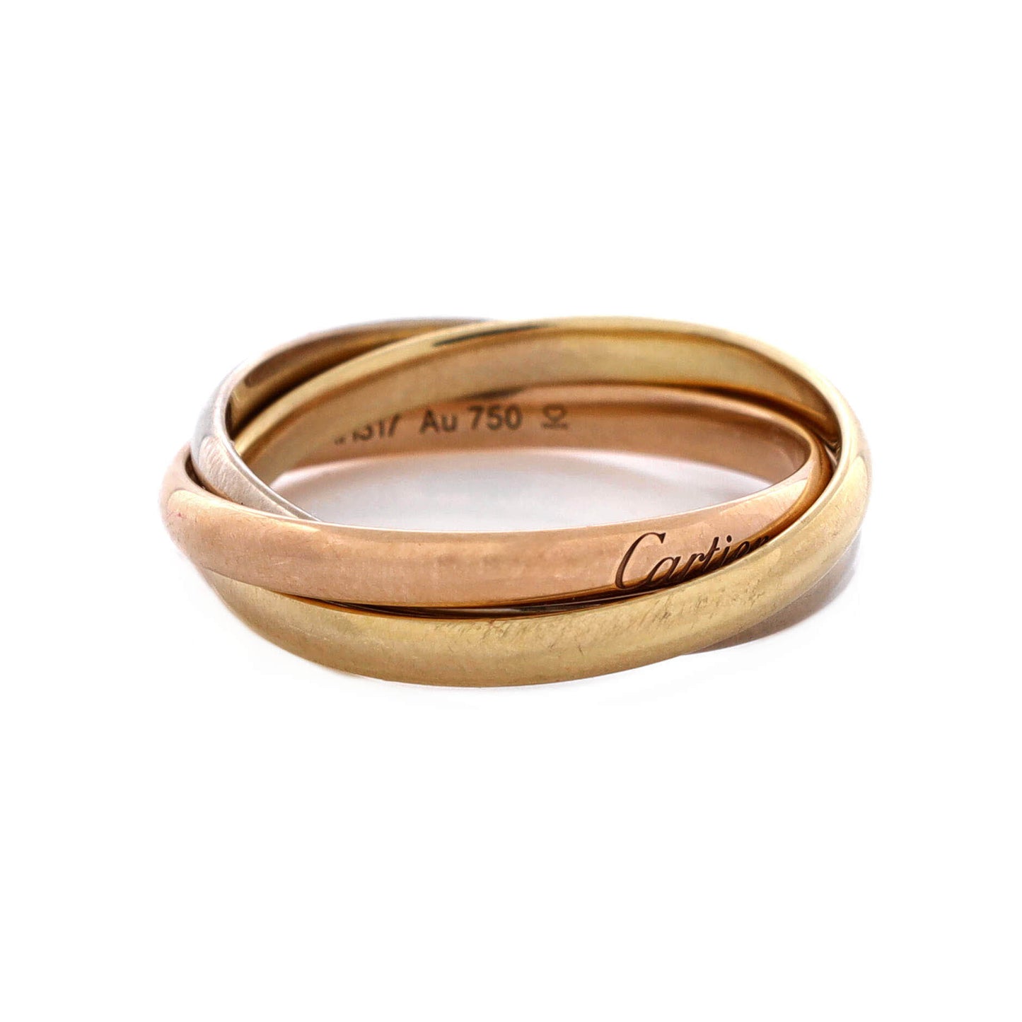 Cartier Trinity Ring, 18K Tricolore Gold, Small