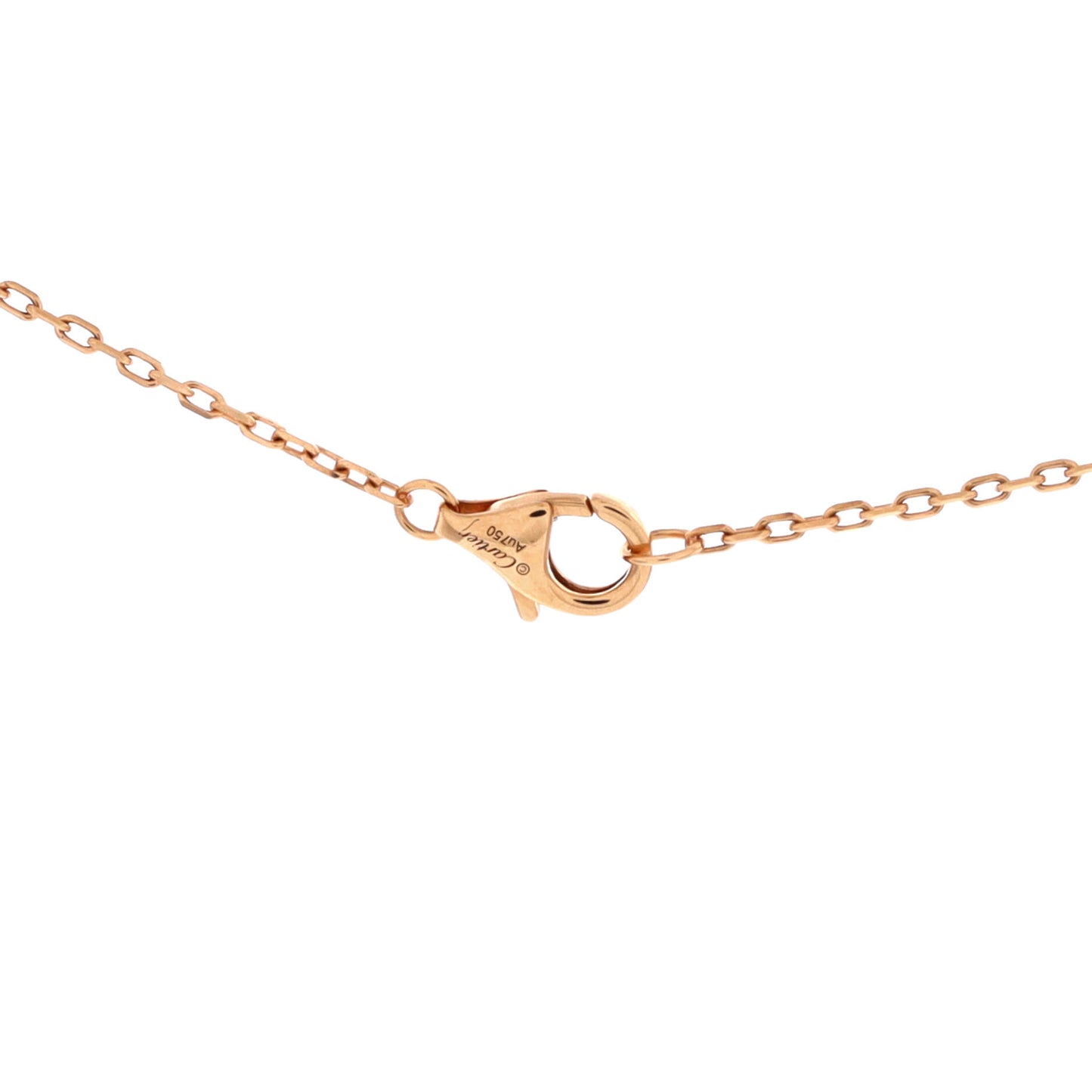 Cartier Trinity Diamond Pendant Necklace in 18K Tricolor Gold and Diamonds