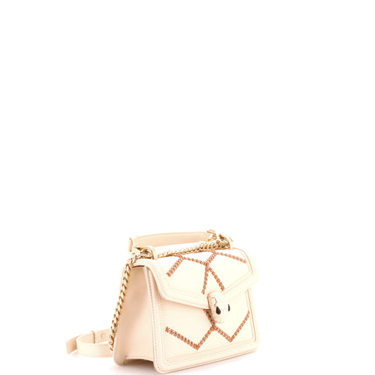 Bvlgari Serpenti Forever Shoulder Bag in Whipstitch Leather, Small