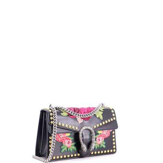 Gucci Dionysus Small Embroidered Studded Leather Bag