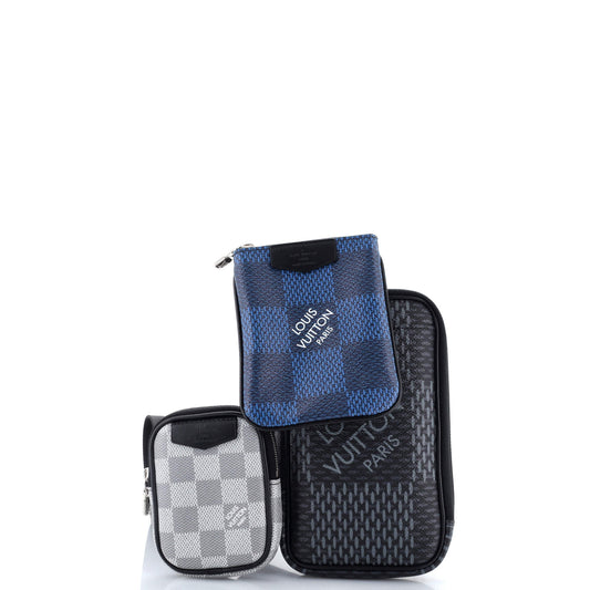 Louis Vuitton Modular Pouch Limited Edition Damier Graphite 3D