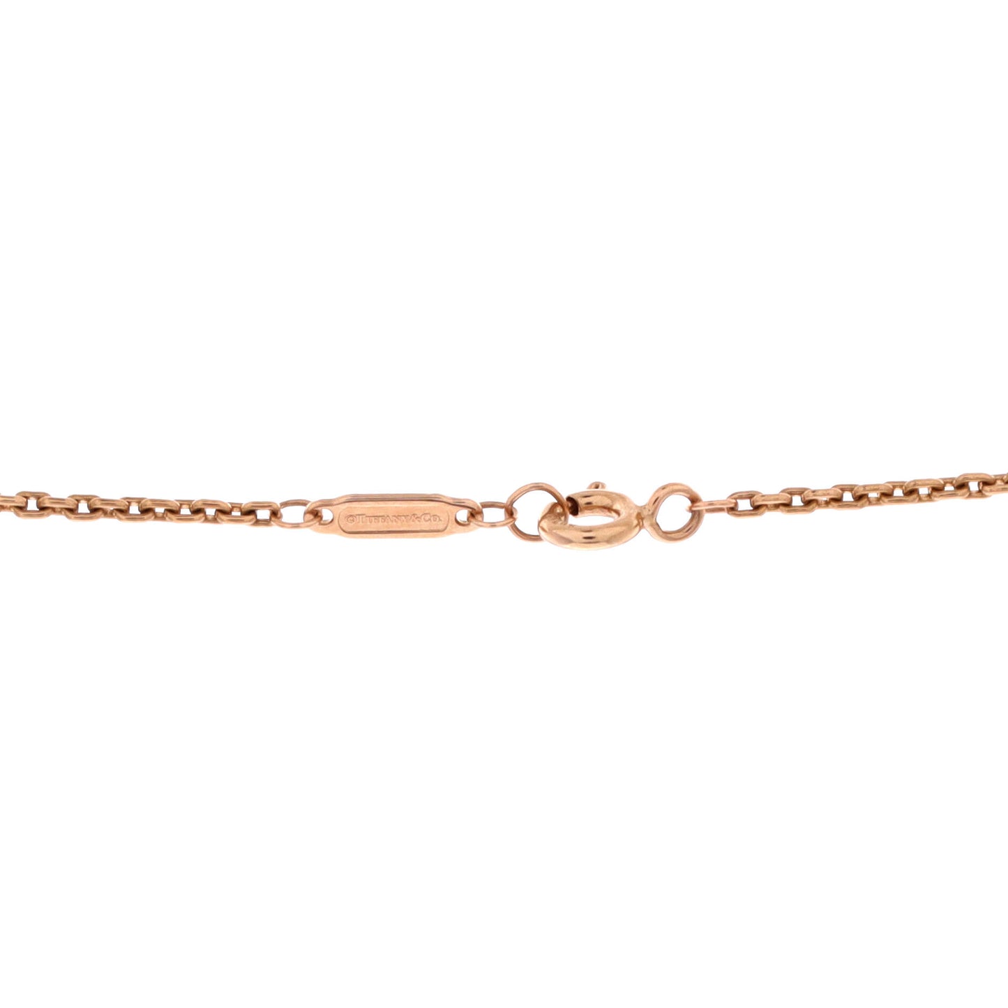 ティファニー ハードウェア リンク ペンダント ネックレス 18K ローズゴールド