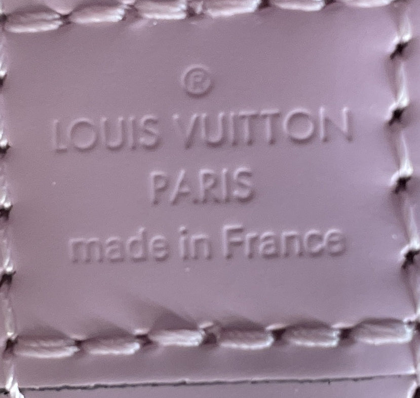 Louis Vuitton Alma Handbag Epi Leather with Logo Jacquard Strap BB