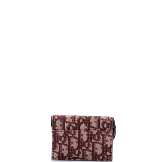 Christian Dior Saddle Card Case in Oblique Canvas