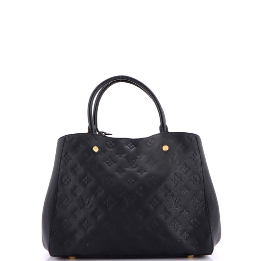 Louis Vuitton Montaigne Handbag Monogram Empreinte Leather MM