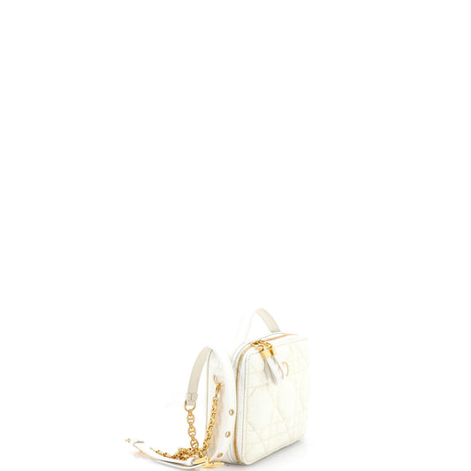 クリスチャン ディオール カロ ボックス バッグ チェーン付き マクロカナージュ キルト カーフスキン
