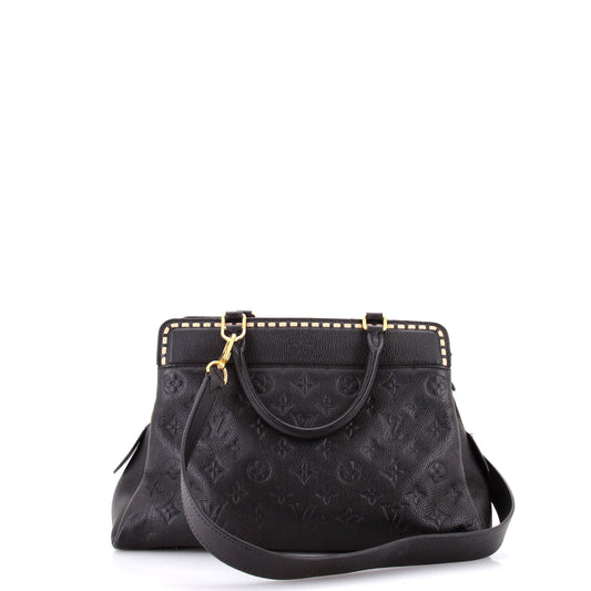 Louis Vuitton Vosges Handbag Whipstitch Monogram Empreinte Leather MM