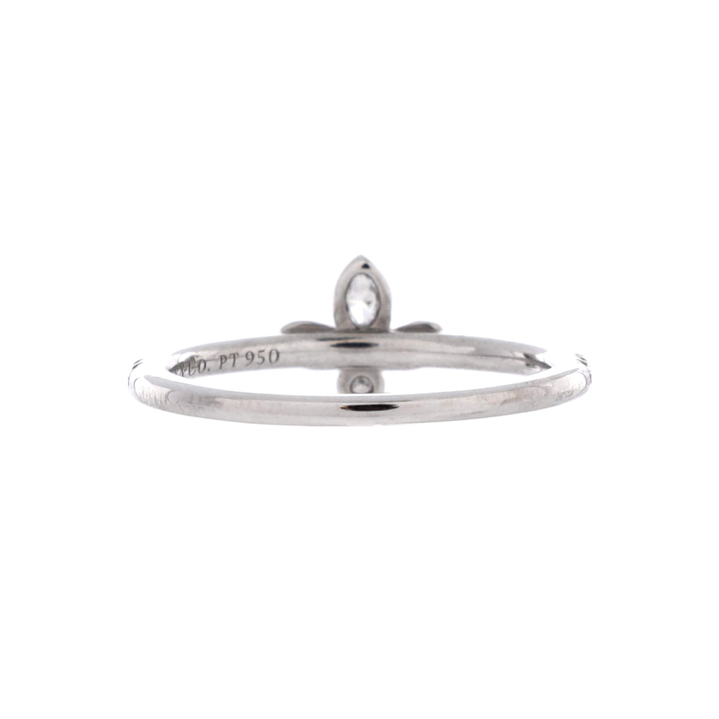 Tiffany Fleur-de-Lis Flower Ring in Platinum and Diamonds