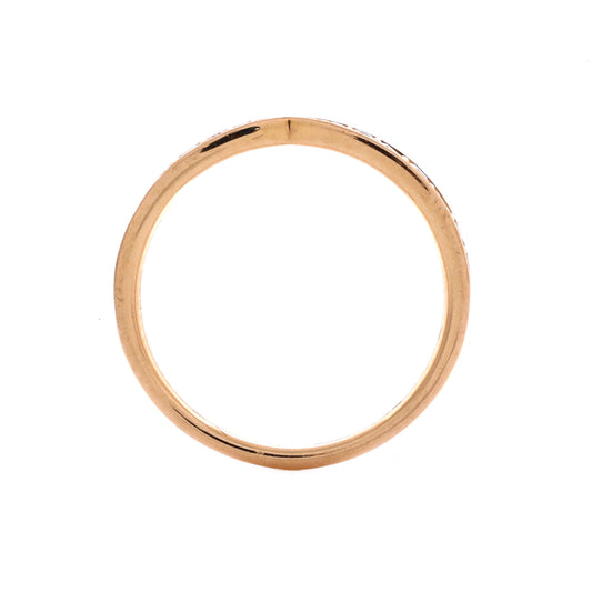 Tiffany Harmony Band Ring in 18K Rose Gold and Diamonds