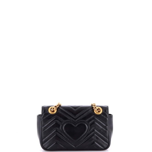 Gucci GG Marmont Mini Flap Bag in Matelassé Leather