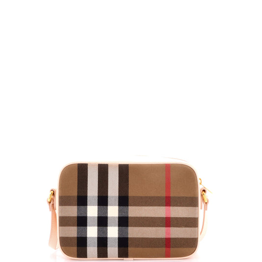 Burberry House Check Canvas Camera Bag, Large