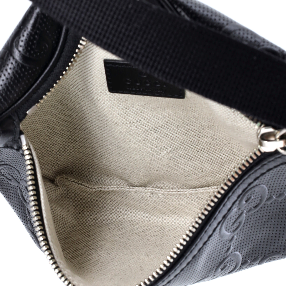 Gucci Belt Bag GG Embossed Perforated Leather Small