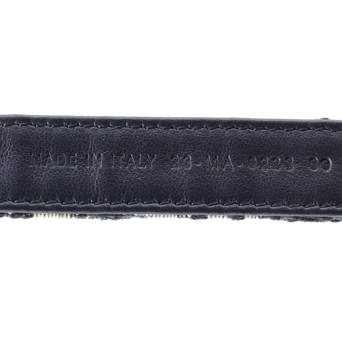 Christian Dior Saddle Belt Oblique Canvas Thin