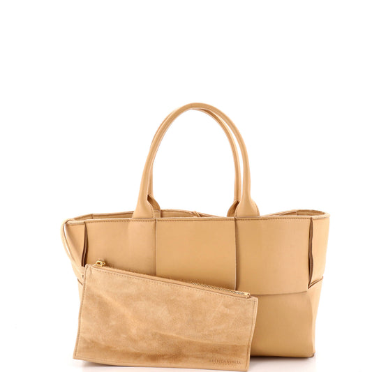 Bottega Veneta Arco Tote Maxi Intrecciato Leather Small