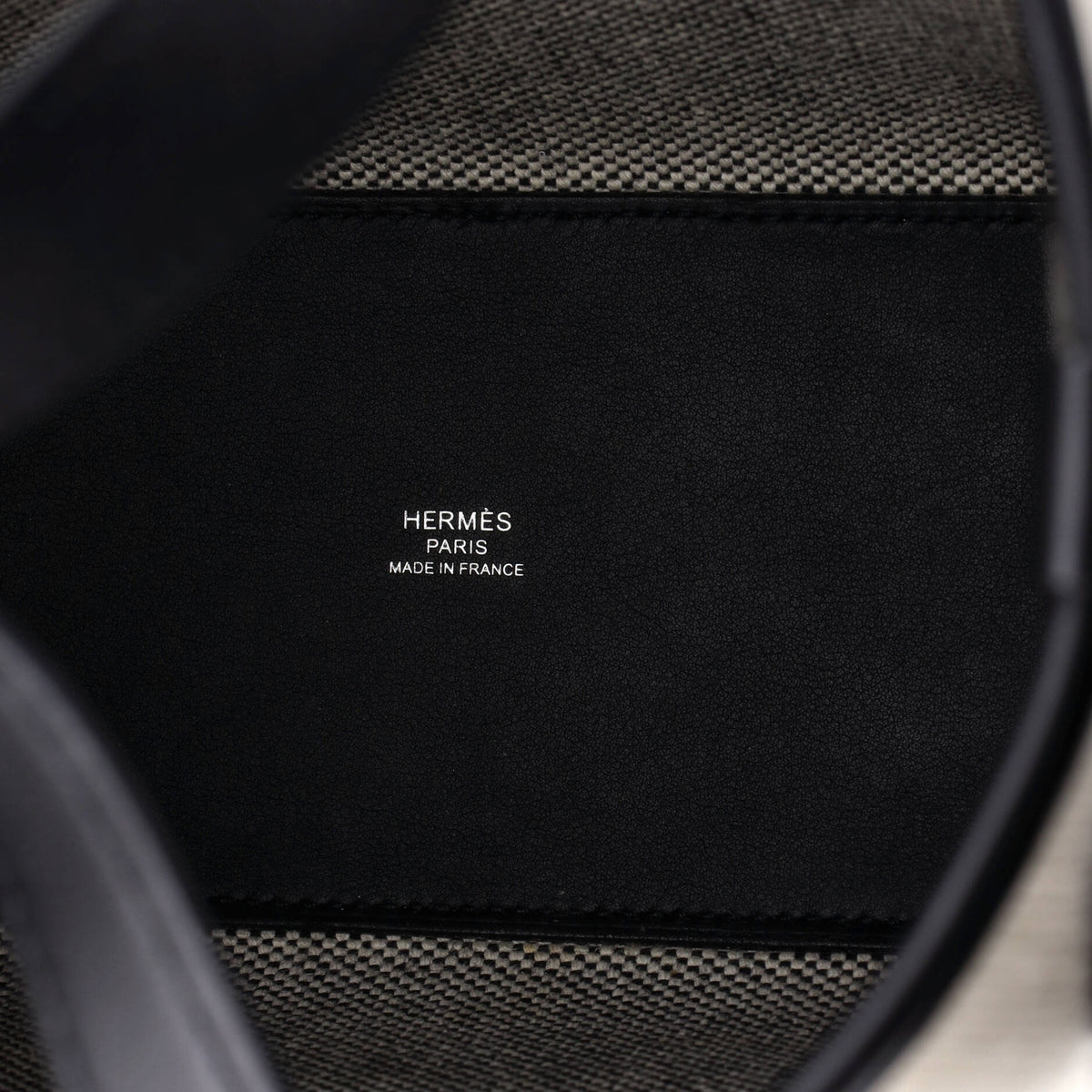Hermes Cabas H en Biais Tote Canvas with Leather 27