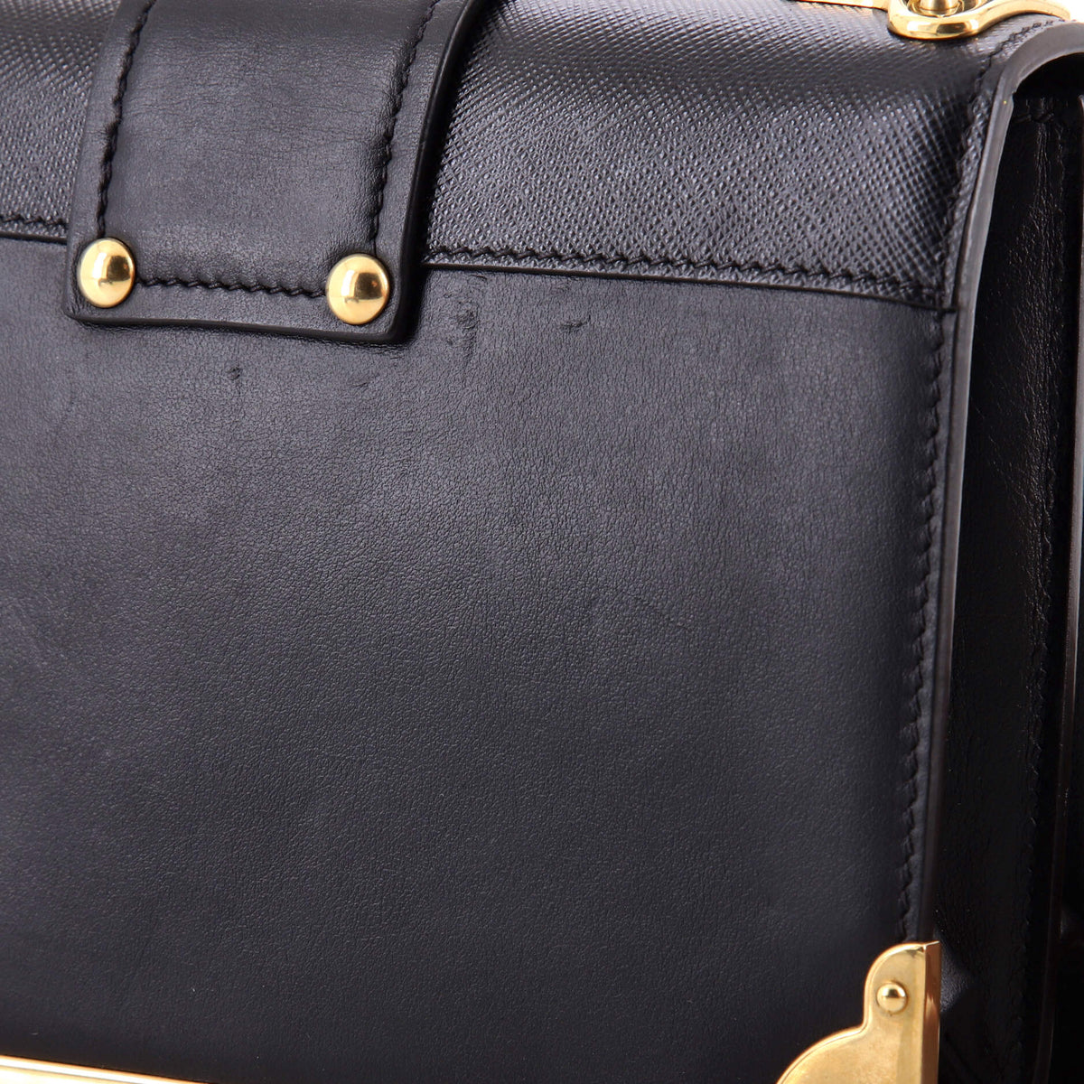 Prada Cahier Crossbody Bag Embellished Leather Small